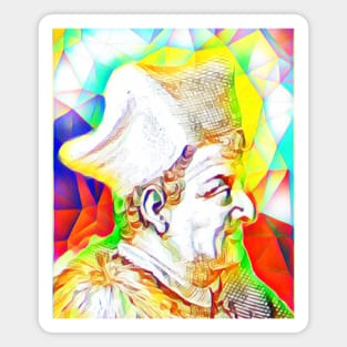 Lorenzo Valla Colourful Portrait | Lorenzo Valla Artwork 11 Magnet